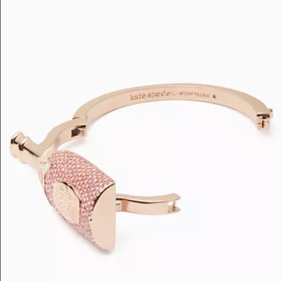 Kate Spade Champagne Bottle š¾ Bangle Bracelet - Picture 2 of 2